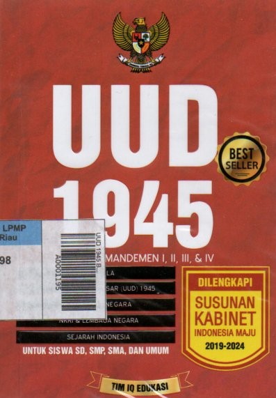 UUD 1945 Beserta Amandemen I, II, II, & IV